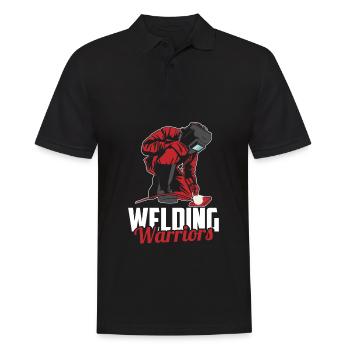 Welders, locksmiths, warriors - Men's Polo Shirt - black - Front - Kai (181cm)