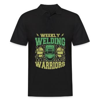 Welder Locksmith Witty - Men's Polo Shirt - black - Front - Kai (181cm)