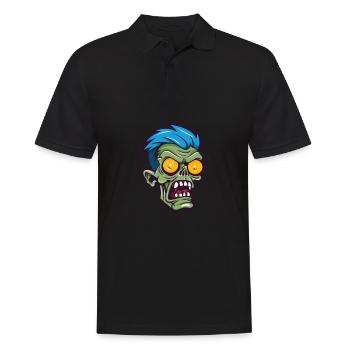 Zombie Halloween Cool - Polo Homme - noir - Devant - Kai (181cm)