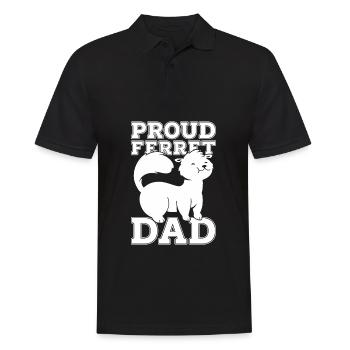Frettchen Iltis - Männer Poloshirt - Schwarz - Vorne - Kai (181cm)