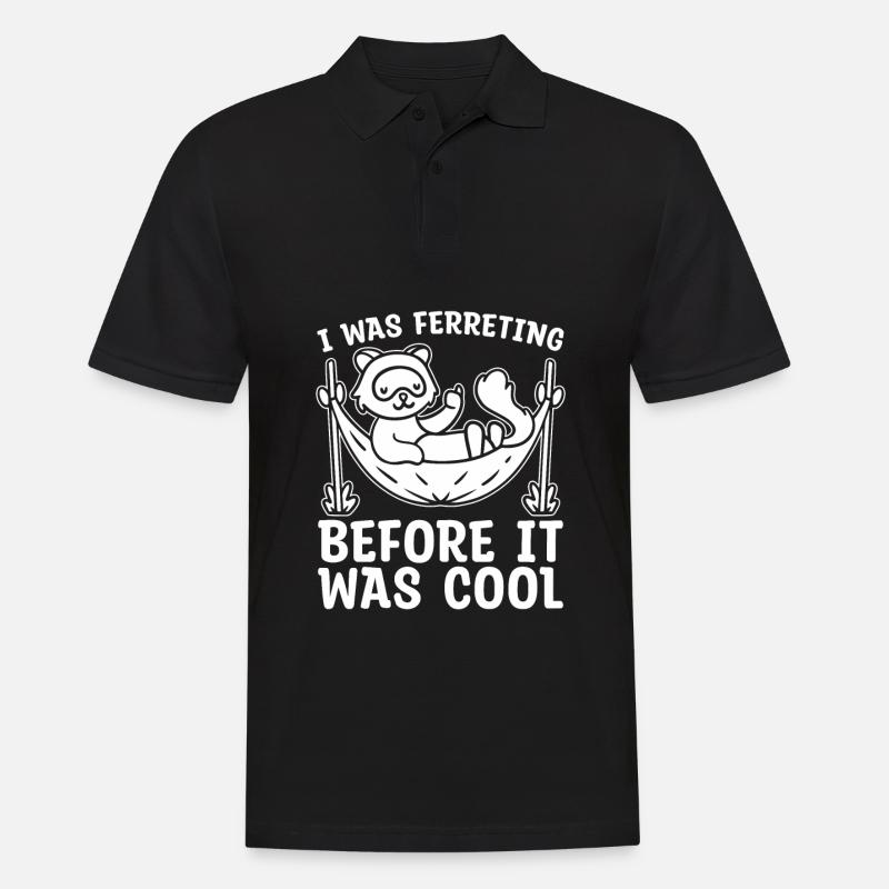 Frettchen Iltis - Männer Poloshirt - Schwarz