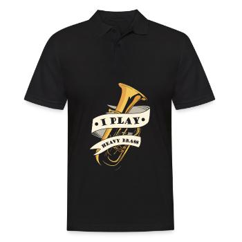 Fanfare procession tuba - Men's Polo Shirt - black - Front - Kai (181cm)