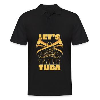 Fanfare procession tuba - Men's Polo Shirt - black - Front - Kai (181cm)