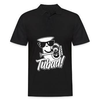 Fanfare procession tuba - Men's Polo Shirt - black - Front - Kai (181cm)