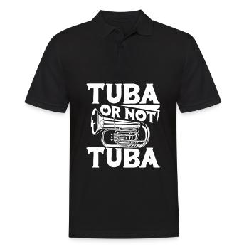 Fanfare procession tuba - Men's Polo Shirt - black - Front - Kai (181cm)