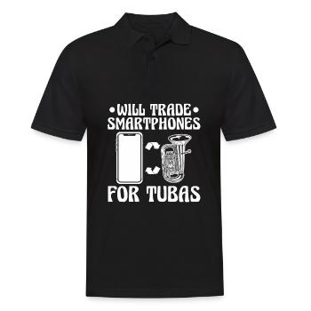 Fanfare procession tuba - Men's Polo Shirt - black - Front - Kai (181cm)