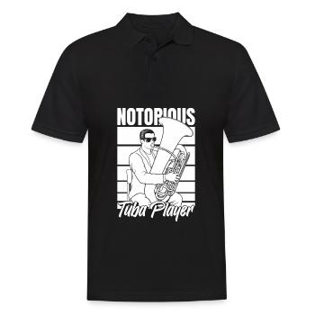 Fanfare procession tuba - Men's Polo Shirt - black - Front - Kai (181cm)