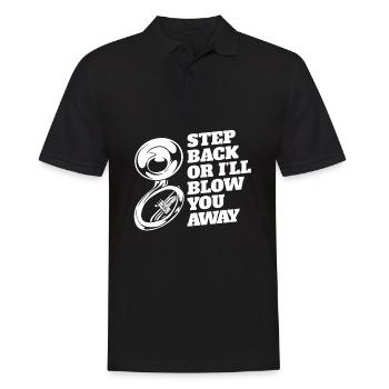 Fanfare procession tuba - Men's Polo Shirt - black - Front - Kai (181cm)