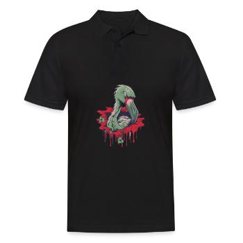 Zombie Halloween Cool - Polo Homme - noir - Devant - Kai (181cm)