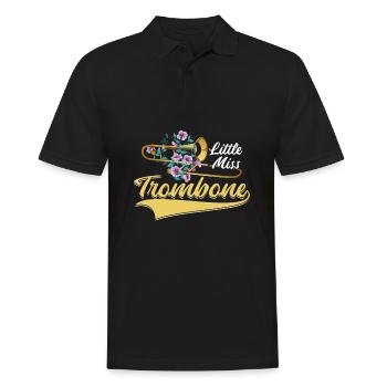 Miss marching band trombone - Men's Polo Shirt - black - Front - Kai (181cm)