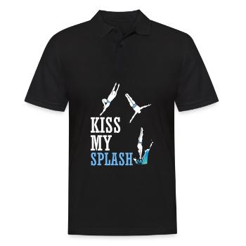 Plongeur Jumper Drôle - Polo Homme - noir - Devant - Kai (181cm)