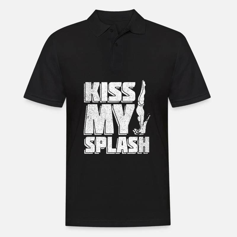 Plongée Plongée Plongée Pulvérisation - Polo Homme - noir