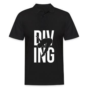 Turmspringen Turmspringer - Männer Poloshirt - Schwarz - Vorne - Kai (181cm)