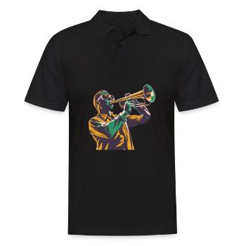 Fan train marching band - Men's Polo Shirt - black - Front - Kai (181cm)