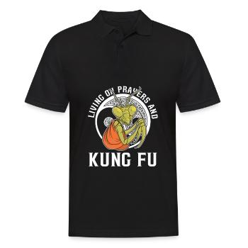 Kung Fu Great Praying Mantis Kung Fu - Men's Polo Shirt - black - Front - Kai (181cm)