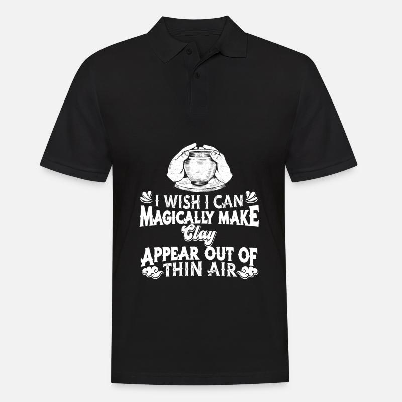 Töpfern Lustig - Männer Poloshirt - Schwarz