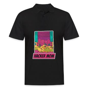 Développeur Coder Programmeur Mère - Polo Homme - noir - Devant - Kai (181cm)