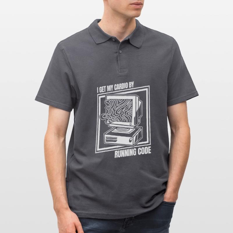 Entwickler Coder Programmierer Computer Männer Poloshirt
