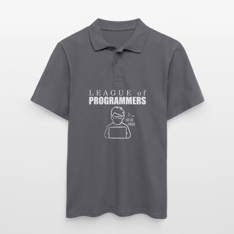 Entwickler Coder Programmierer Liga Männer Poloshirt