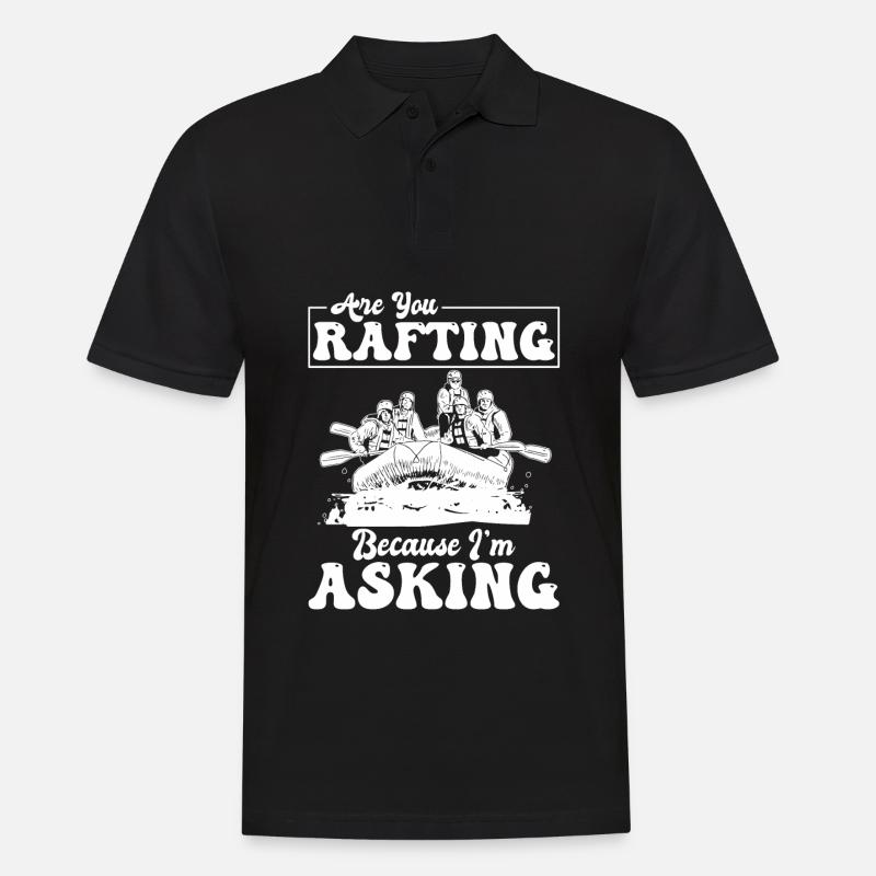 Rafting en eau vive - Polo Homme - noir