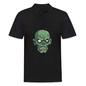 Zombie Halloween Cool - Polo Homme - noir - Devant - Kai (181cm)
