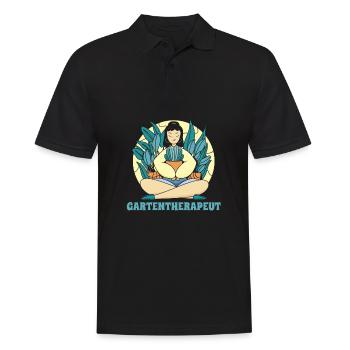 Hobby gardener garden - Men's Polo Shirt - black - Front - Kai (181cm)