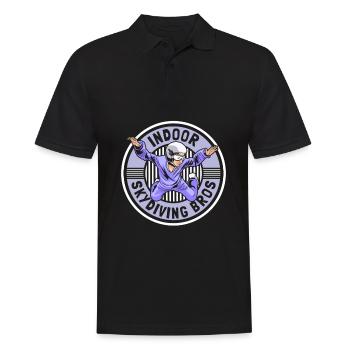 Indoor Skydiving Brothers - Men's Polo Shirt - black - Front - Kai (181cm)