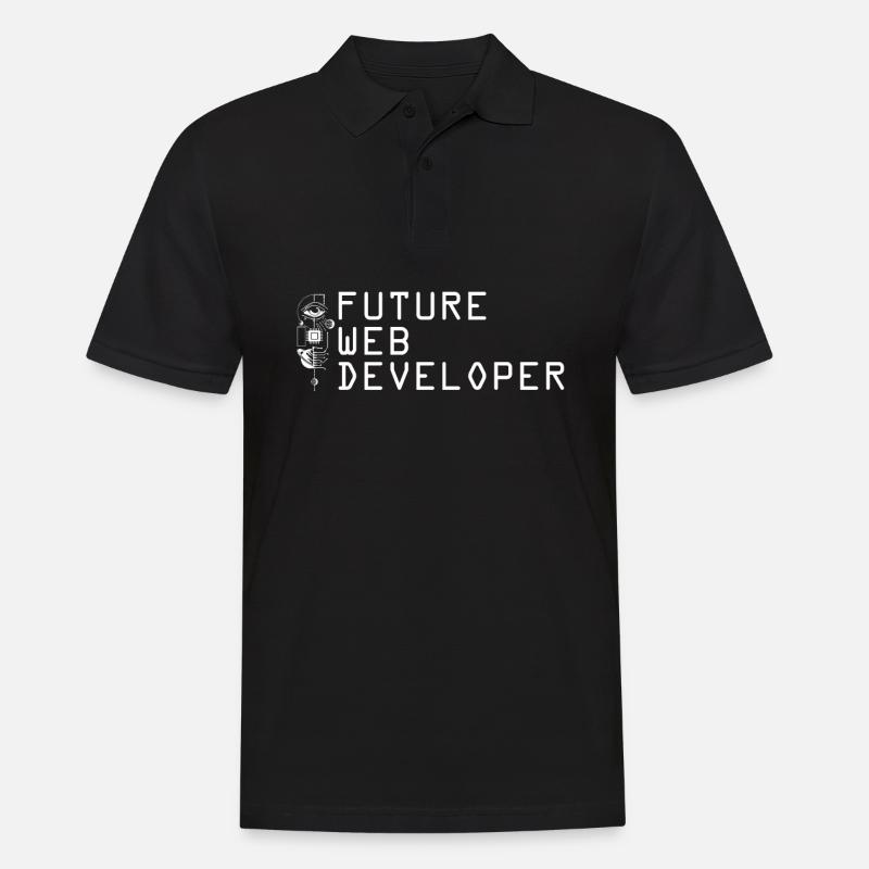 Web Entwickler Webdeveloper Zukunft - Männer Poloshirt - Schwarz