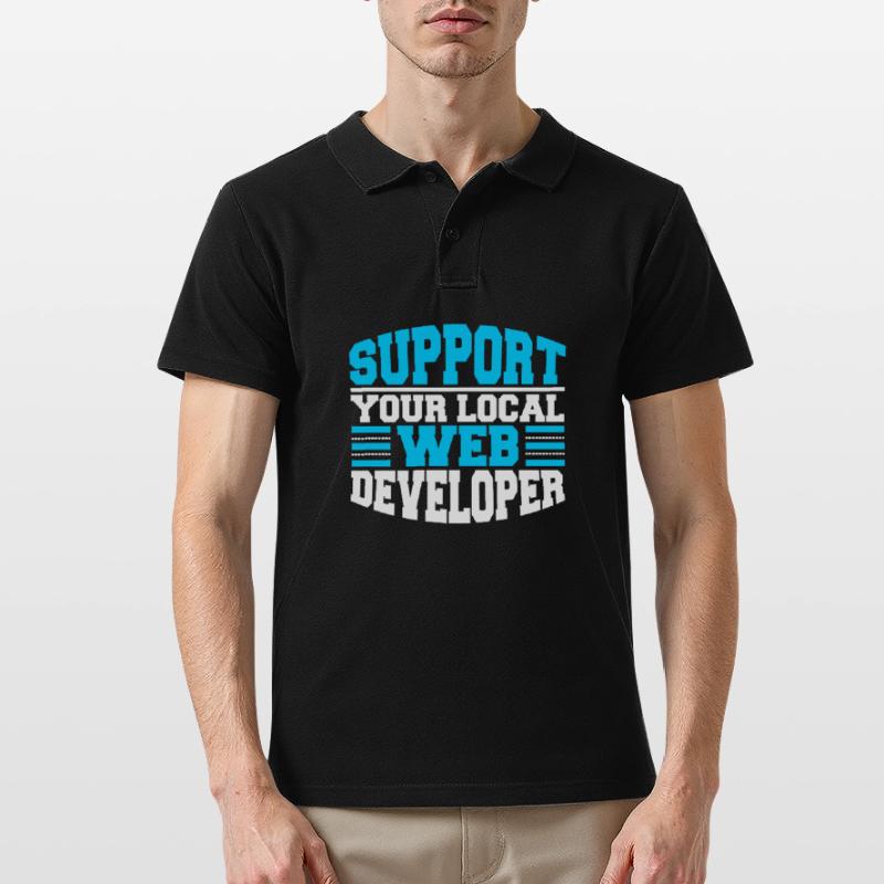 Web Developer Web Developer Support Men's Polo Shirt