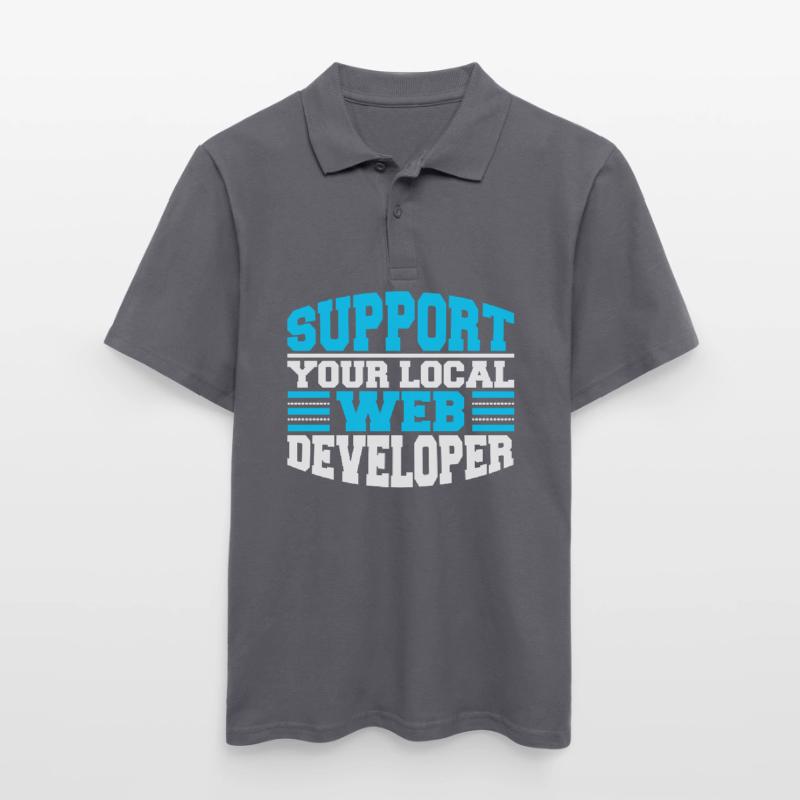 Web Developer Web Developer Support Men's Polo Shirt