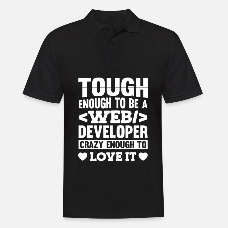 Web Entwickler Webdeveloper - Männer Poloshirt - Schwarz