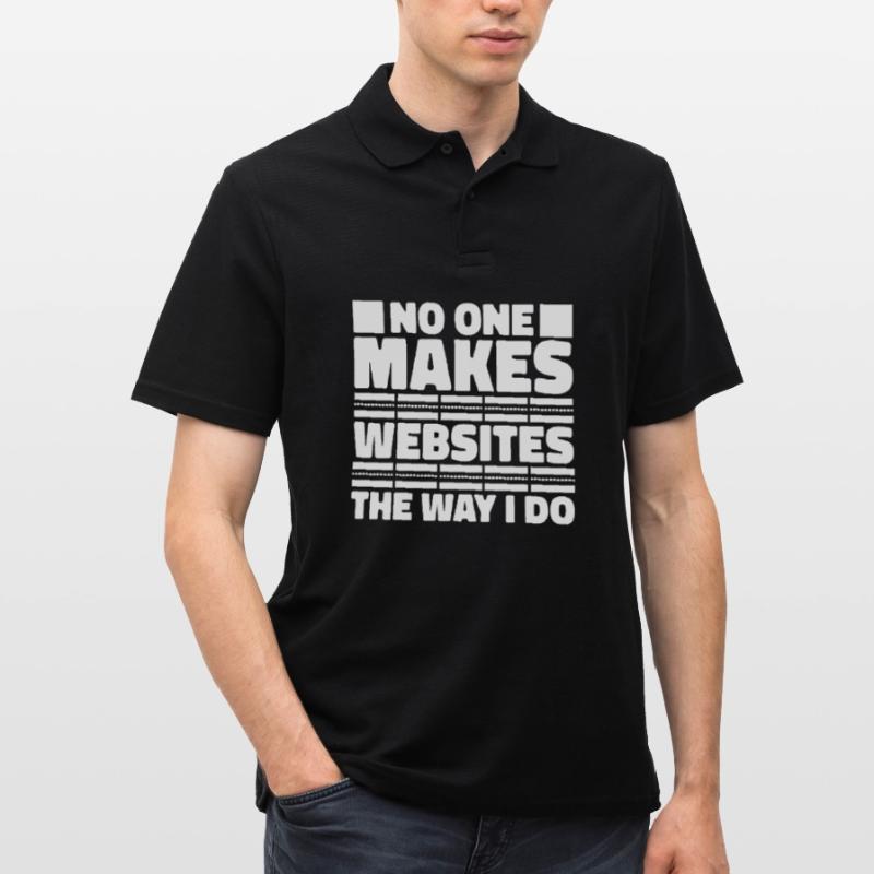Web Developer Web Developer Funny Men's Polo Shirt
