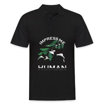 Orca Wal Schwertwal Lustig - Männer Poloshirt - Schwarz - Vorne - Kai (181cm)