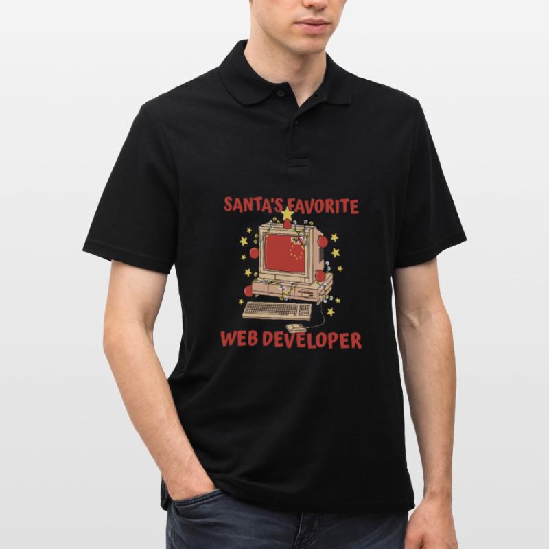 Web Developer Web Developer Santa Claus Men's Polo Shirt
