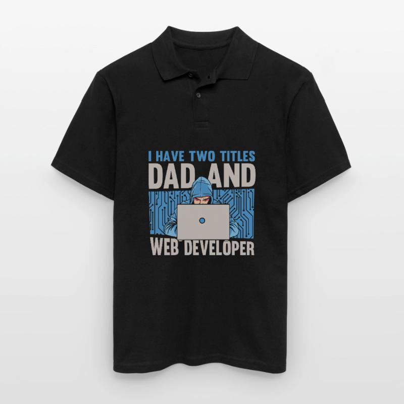 Web Developer Web Developer Father Men's Polo Shirt