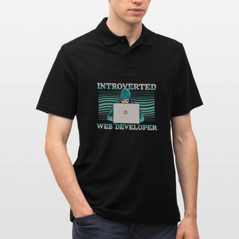 Web Developer Web Developer Introverts Men's Polo Shirt