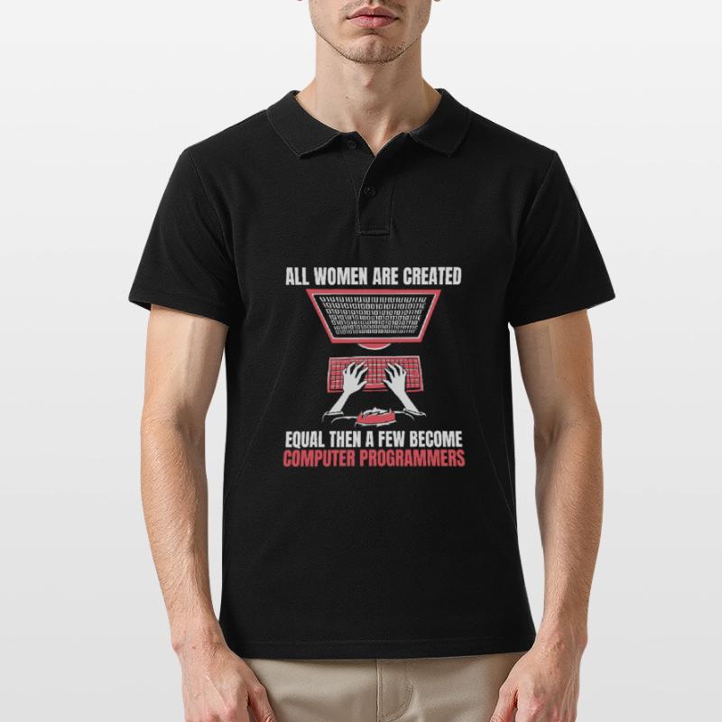 Entwickler Coder Programmierer Computer Männer Poloshirt