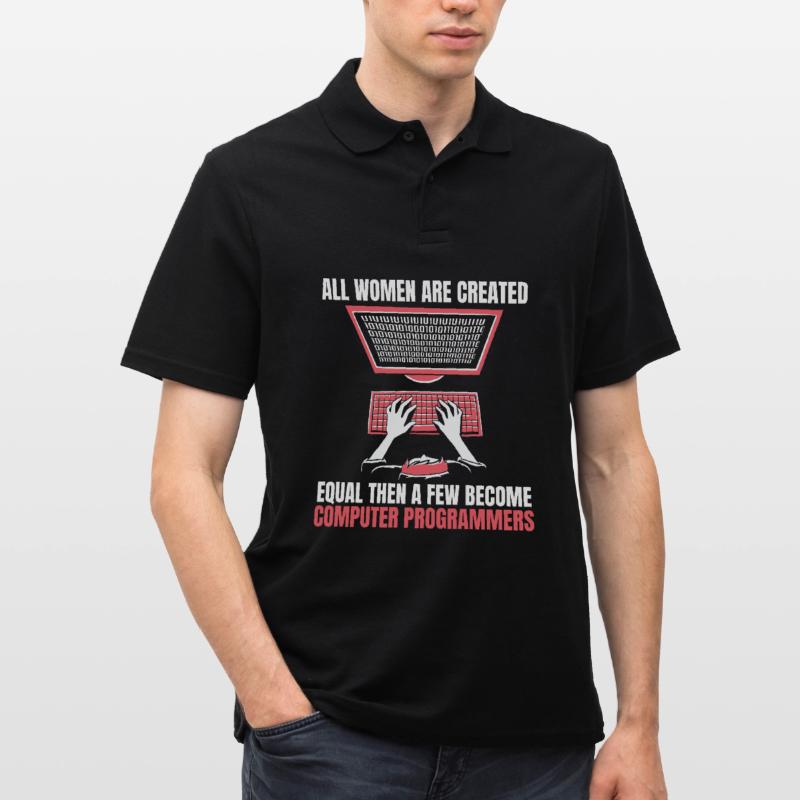 Entwickler Coder Programmierer Computer Männer Poloshirt