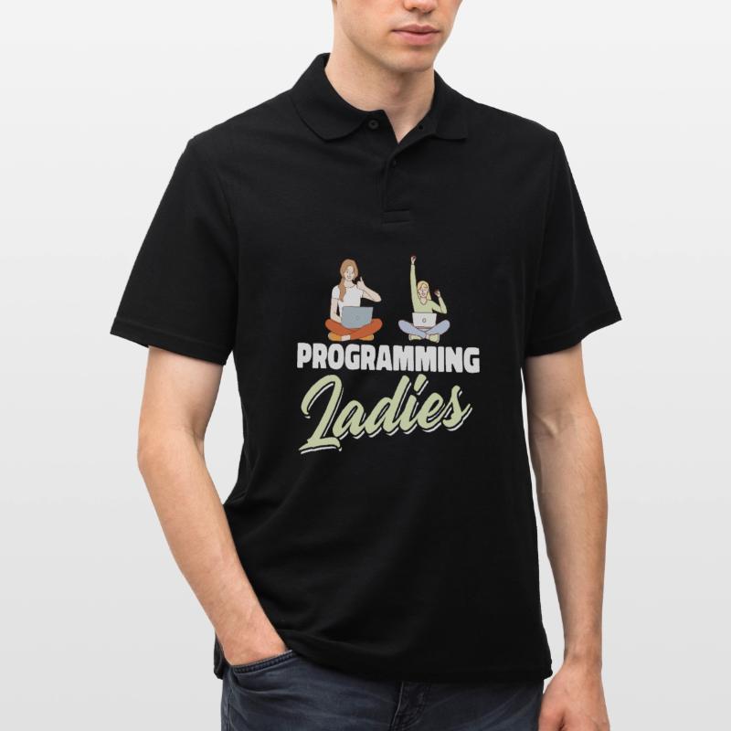 Developer Coder Programmer Dame Men's Polo Shirt
