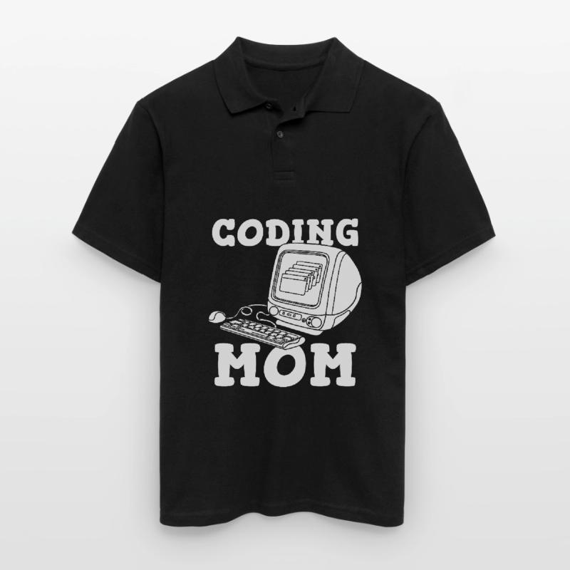 Developer Coder Programmer Mother Men's Polo Shirt