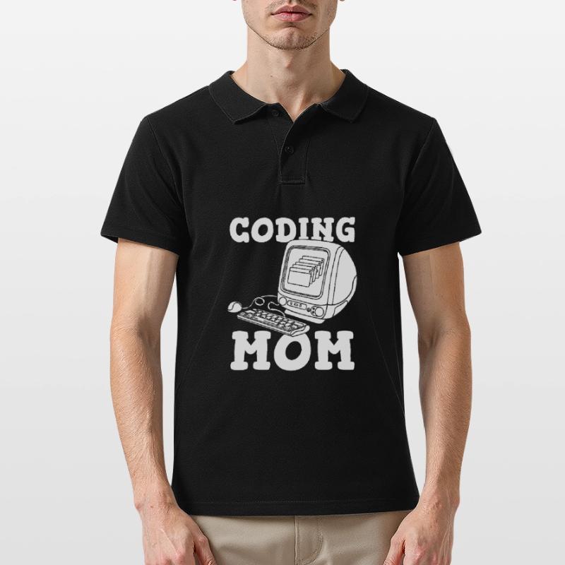 Developer Coder Programmer Mother Men's Polo Shirt