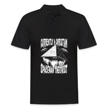 Pyramide du Christ Christianisme - Polo Homme - noir - Devant - Kai (181cm)