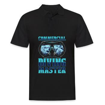 Tauchen Taucher Kommerzielles Tauchen - Männer Poloshirt - Schwarz - Vorne - Kai (181cm)