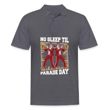 marching band, trombone, parade - Men's Polo Shirt - charcoal grey - Front - Nico (186cm)