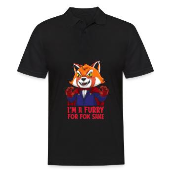 Furry Fandom Fursuits Funny - Men's Polo Shirt - black - Front - Kai (181cm)