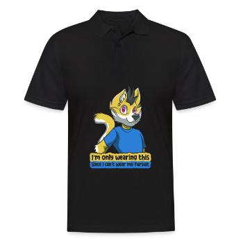 Furry Fandom Fursuits Funny - Men's Polo Shirt - black - Front - Kai (181cm)