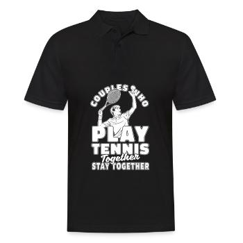 Tennis Couple - Polo Homme - noir - Devant - Kai (181cm)