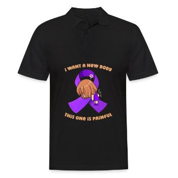 Fibromyalgie Rhumatisme mignon - Polo Homme - noir - Devant - Kai (181cm)