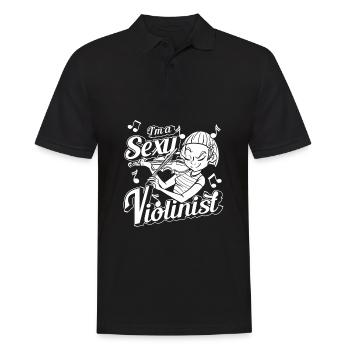 Violin Violin - Men's Polo Shirt - black - Front - Kai (181cm)