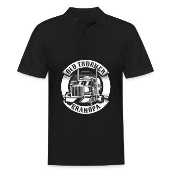Lkw Fahrer Trucker Lastwagenfahrer Alter Trucker - Männer Poloshirt - Schwarz - Vorne - Kai (181cm)